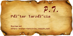 Péter Tarzícia névjegykártya